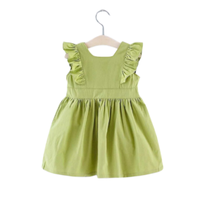 Robe rose pâle avec jupe en tulle.
