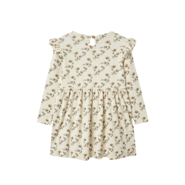 Robe enfantine à motif floral délicat