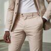 Pantalon chino beige élégant