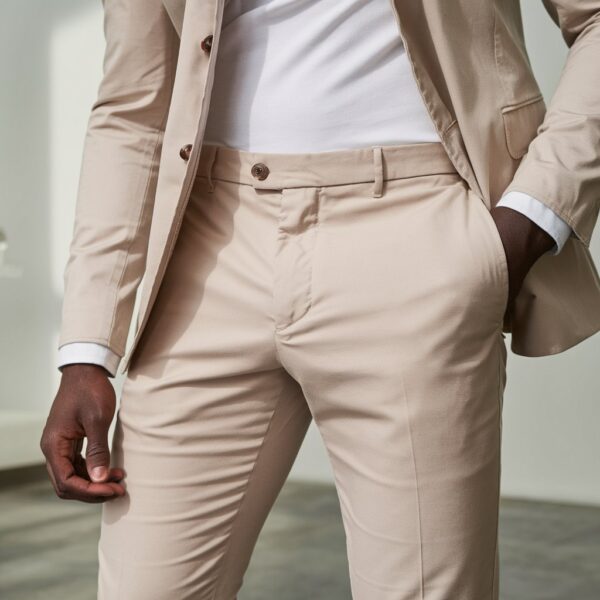 Pantalon chino beige élégant