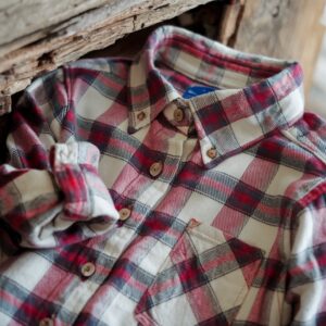 Chemise à Carreaux Rouge et Noir en Flanelle