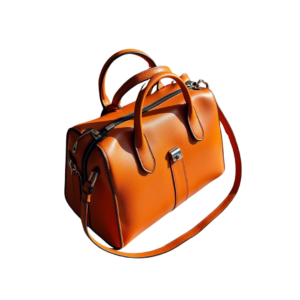 Sac à main élégant en cuir orange